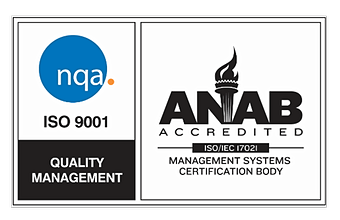 ANAB ISO 9001Quality Management Certificate Badge